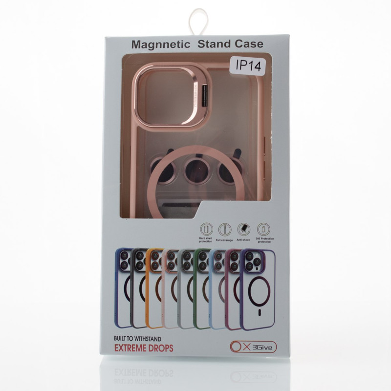 Силіконовий чохол MagSafe CAMERA GLASS PROTECTION для телефону iPhone 14 синій