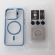 Силіконовий чохол MagSafe CAMERA GLASS PROTECTION для телефону iPhone 13 Pro Max синій