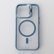 Силіконовий чохол MagSafe CAMERA GLASS PROTECTION для телефону iPhone 13 Pro Max синій
