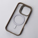 Силіконовий чохол MagSafe CAMERA GLASS PROTECTION для телефону iPhone 16 Pro Max сірий