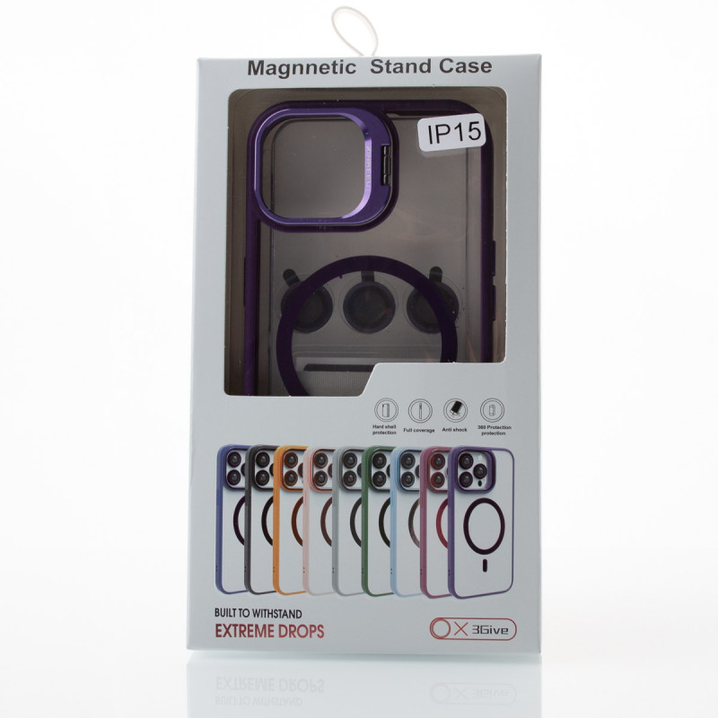 Силіконовий чохол MagSafe CAMERA GLASS PROTECTION для телефону iPhone 15 сірий