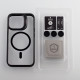 Силіконовий чохол MagSafe CAMERA GLASS PROTECTION для телефону iPhone 14 Pro чорний