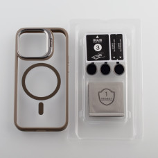 Силіконовий чохол MagSafe CAMERA GLASS PROTECTION для телефону iPhone 12 Pro Max сірий