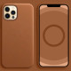 Уценка Кожаный чехол Leather Case (AAA) with MagSafe and Animation для Apple iPhone 12 Pro/12 (6.1")
