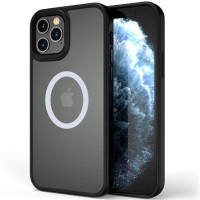 TPU+PC чехол Metal Buttons with MagSafe для Apple iPhone 12 Pro Max (6.7")