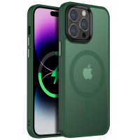 TPU+PC чехол Metal Buttons with MagSafe Colorful для Apple iPhone 15 Pro Max (6.7")