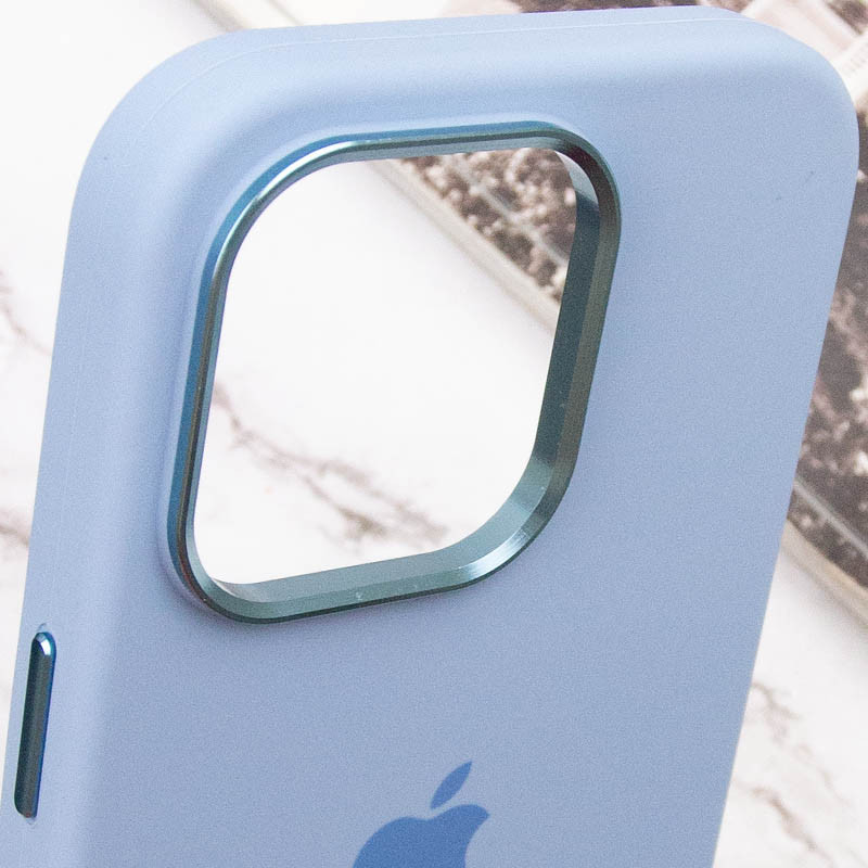 Чехол Silicone Case Metal Buttons (AA) для Apple iPhone 13 Pro Max (6.7")
