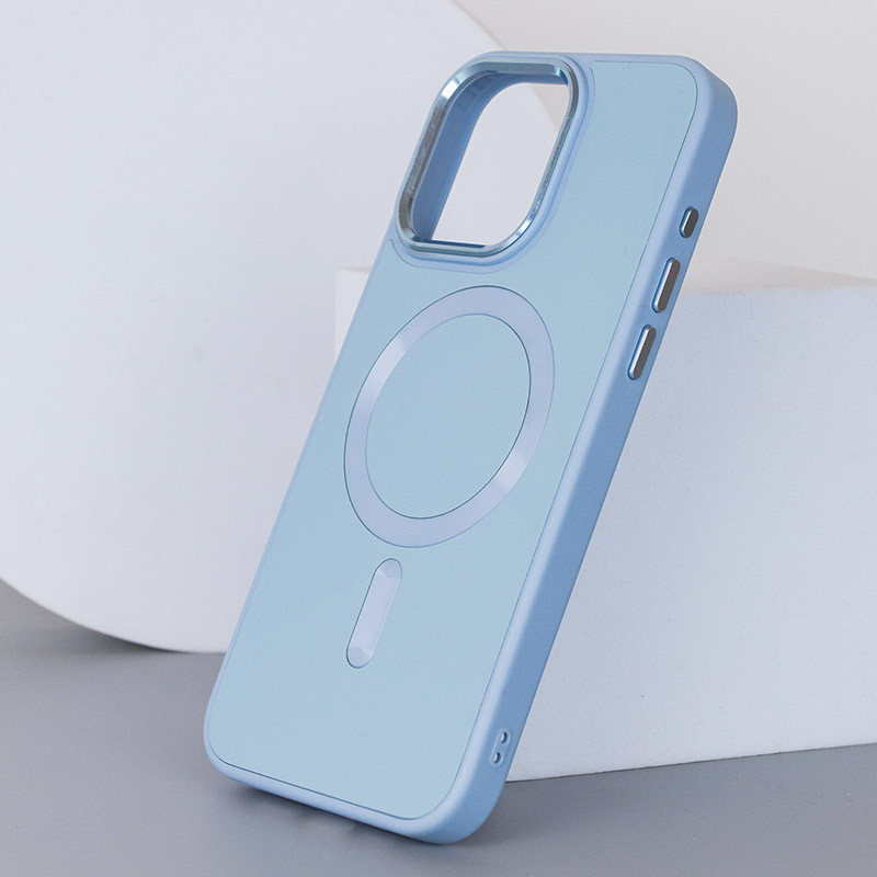 Кожаный чехол Bonbon Leather Metal Style with MagSafe для Apple iPhone 14 Pro (6.1")