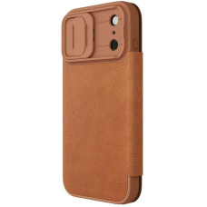 Кожаный чехол-книжка Nillkin Qin Pro Camshield для Apple iPhone 17 Pro (6.3")