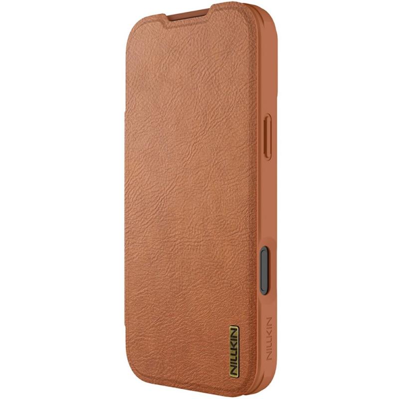 Кожаный чехол-книжка Nillkin Qin Pro Camshield для Apple iPhone 17 Pro (6.3")