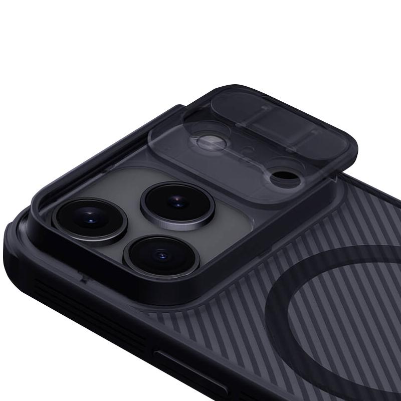 Карбоновая накладка Nillkin CamShield Pro Magnetic для Apple iPhone 17 Pro (6.3")