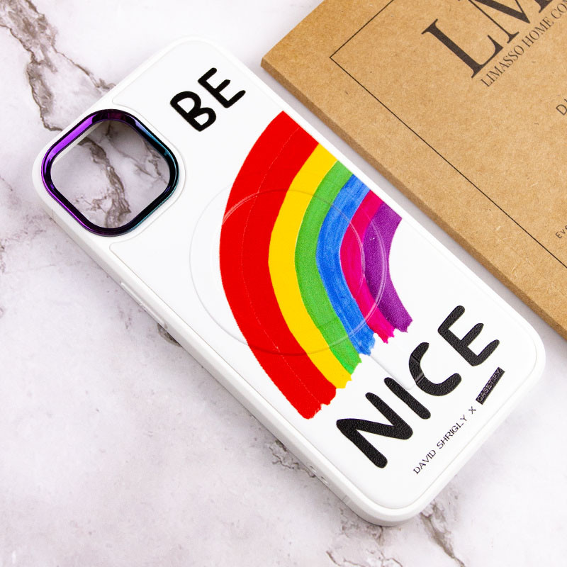 TPU+PC чехол Funny pictures with MagSafe для Apple iPhone 13 (6.1")