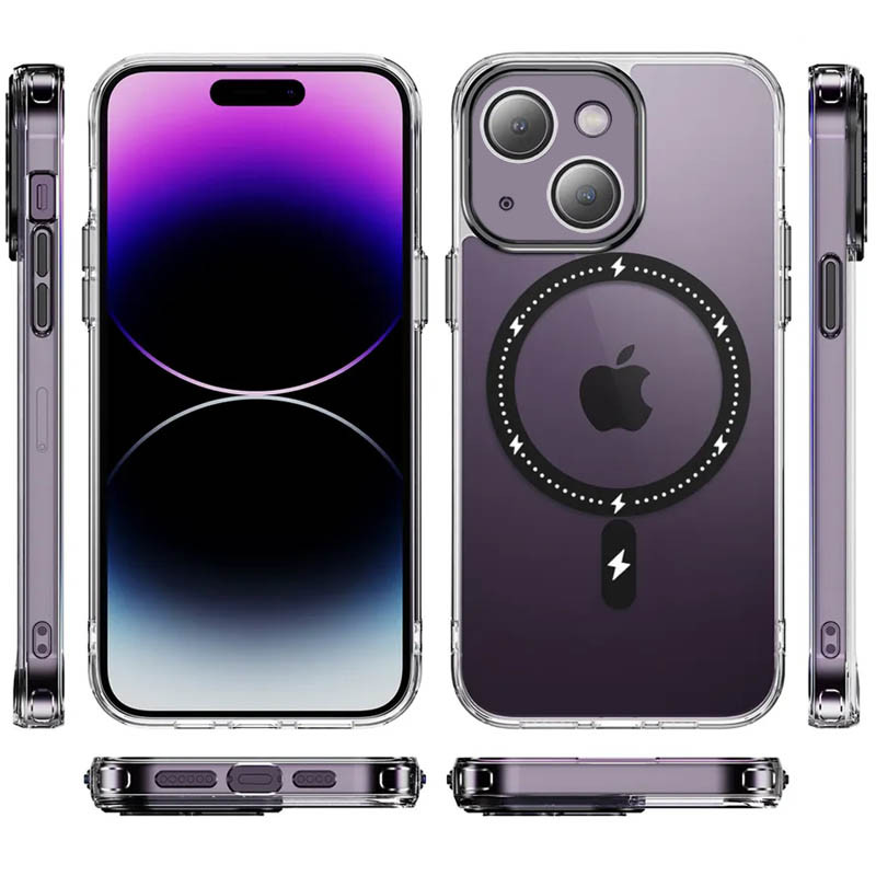Чехол TPU+PC Colorful with MagSafe для Apple iPhone 14 (6.1")