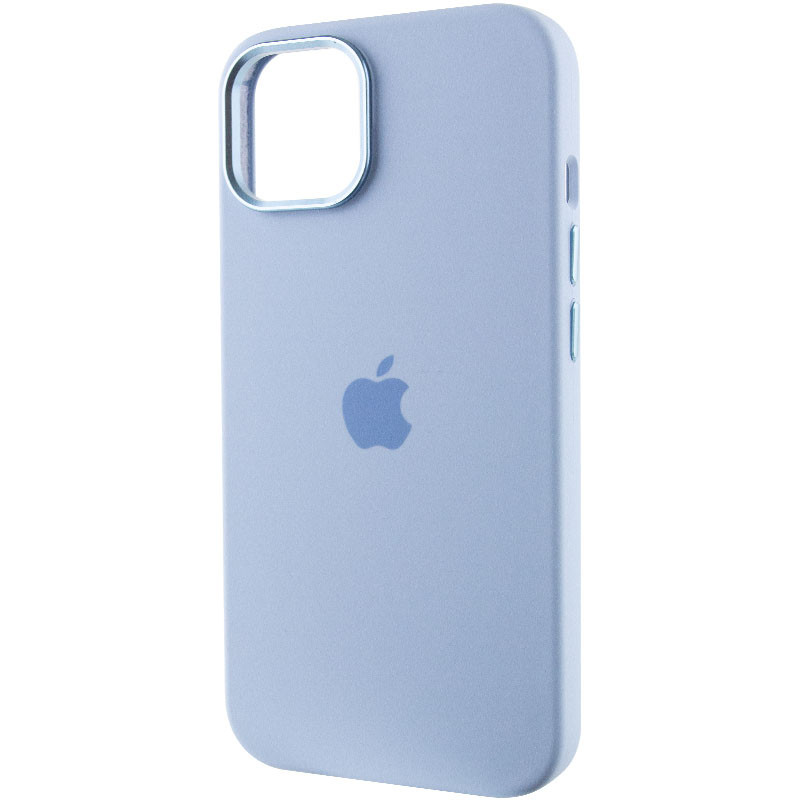 Чехол Silicone Case Metal Buttons (AA) для Apple iPhone 14 (6.1")