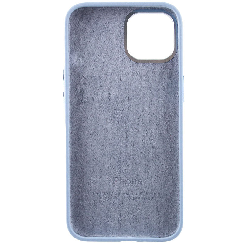 Чехол Silicone Case Metal Buttons (AA) для Apple iPhone 14 (6.1")