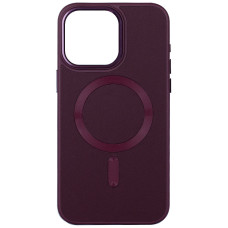 Кожаный чехол Bonbon Leather Metal Style with MagSafe для Apple iPhone 15 (6.1")