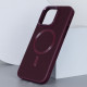 Кожаный чехол Bonbon Leather Metal Style with MagSafe для Apple iPhone 15 (6.1")
