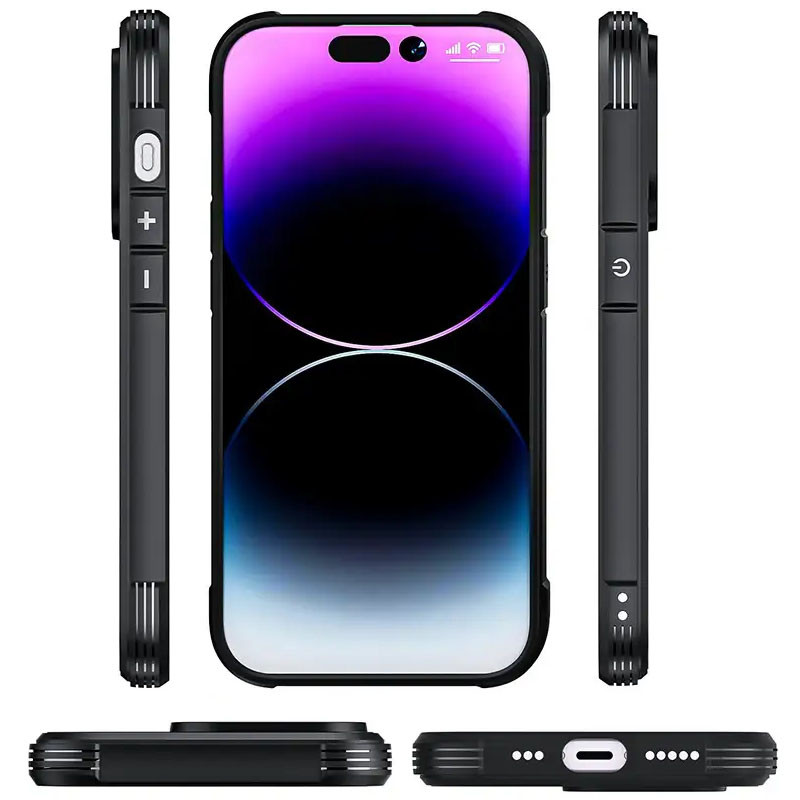 TPU+PC чехол Defense Clear with MagSafe для Apple iPhone 15 (6.1")