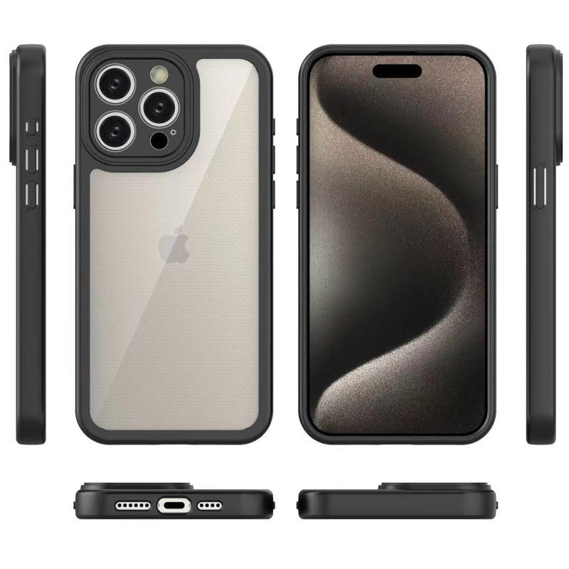 TPU чехол Transparent + Colour 1,5mm для Apple iPhone 11 Pro (5.8")