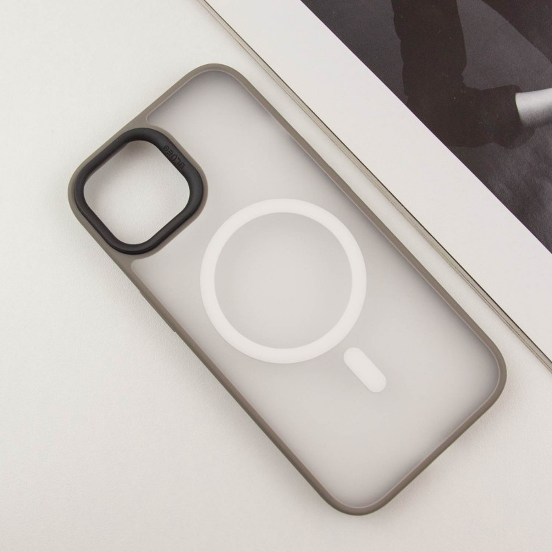 TPU+PC чехол Blueo Skin Friendly Frosted with MagSafe для Apple iPhone 15 (6.1")
