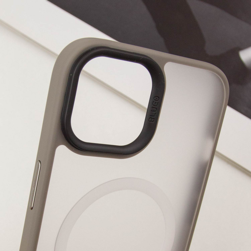 TPU+PC чехол Blueo Skin Friendly Frosted with MagSafe для Apple iPhone 15 (6.1")