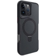 TPU+PC чехол Metal Buttons with MagSafe Carbon Ring для Apple iPhone 16 Pro (6.3")