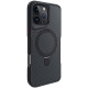 TPU+PC чехол Metal Buttons with MagSafe Carbon Ring для Apple iPhone 16 Pro (6.3")