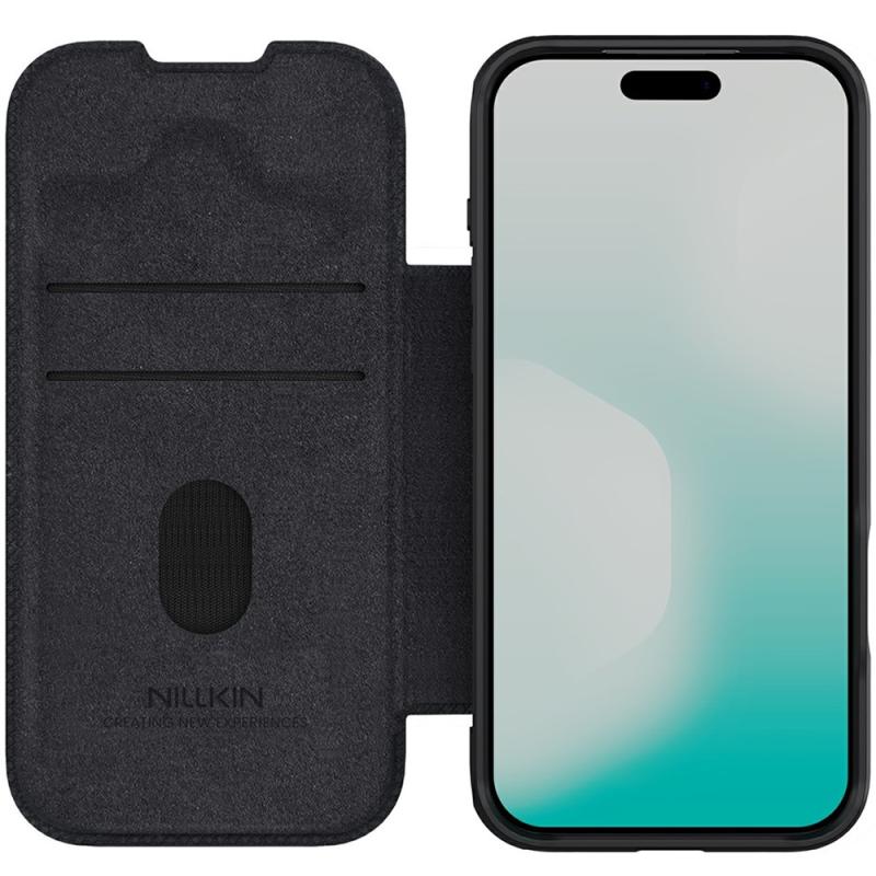 Кожаный чехол-книжка Nillkin Qin Pro Camshield для Apple iPhone 17 Pro Max (6.9")