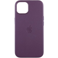 Кожаный чехол Leather Case (AAA) with MagSafe and Animation для Apple iPhone 13 (6.1")