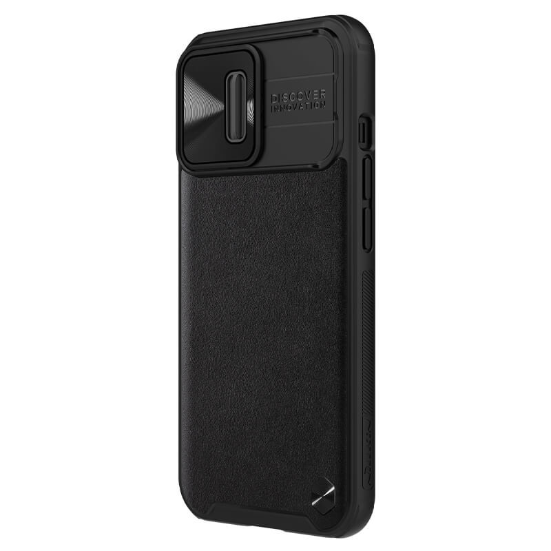 Кожаная накладка Nillkin Camshield Leather (шторка на камеру) для Apple iPhone 13 Pro (6.1")
