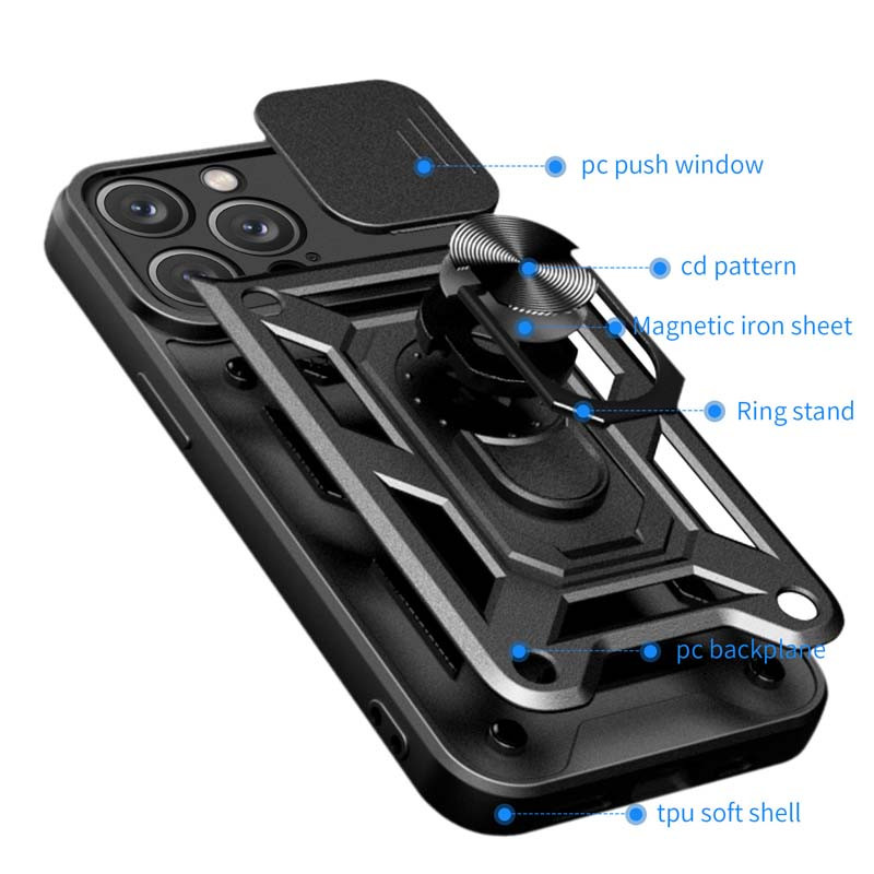Ударопрочный чехол Camshield Serge Ring для Apple iPhone 13 Pro (6.1")