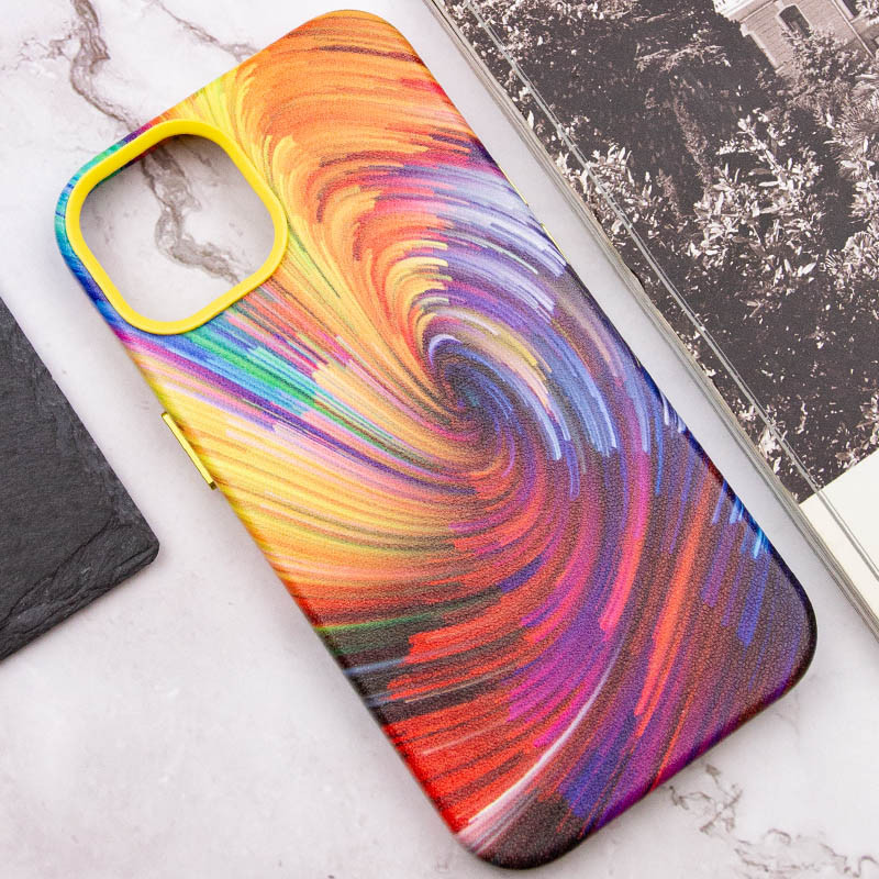 Кожаный чехол Colour Splash with MagSafe для Apple iPhone 12 Pro / 12 (6.1")