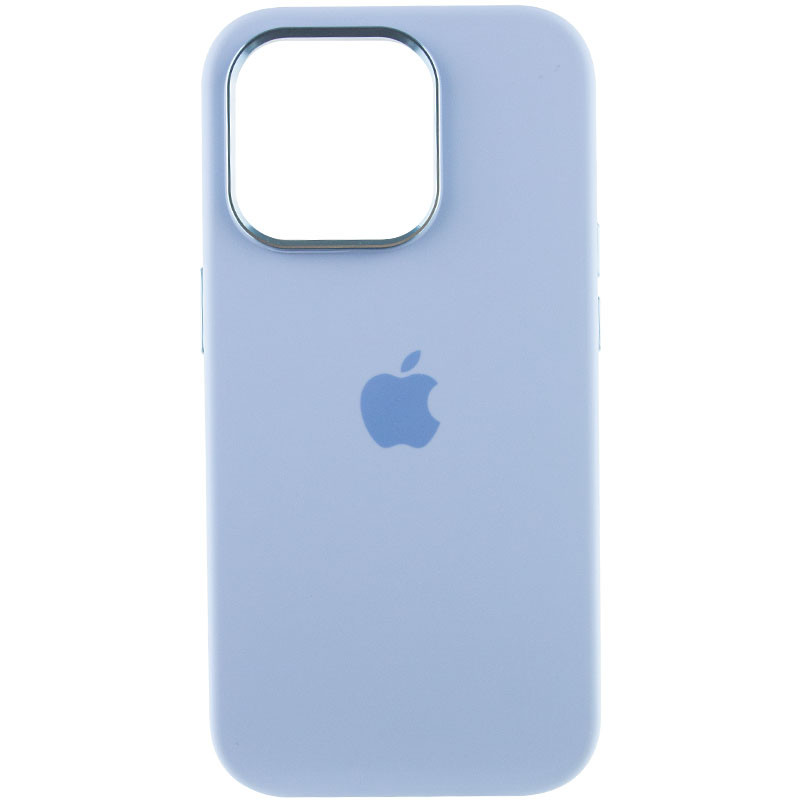 Чехол Silicone Case Metal Buttons (AA) для Apple iPhone 14 Pro (6.1")