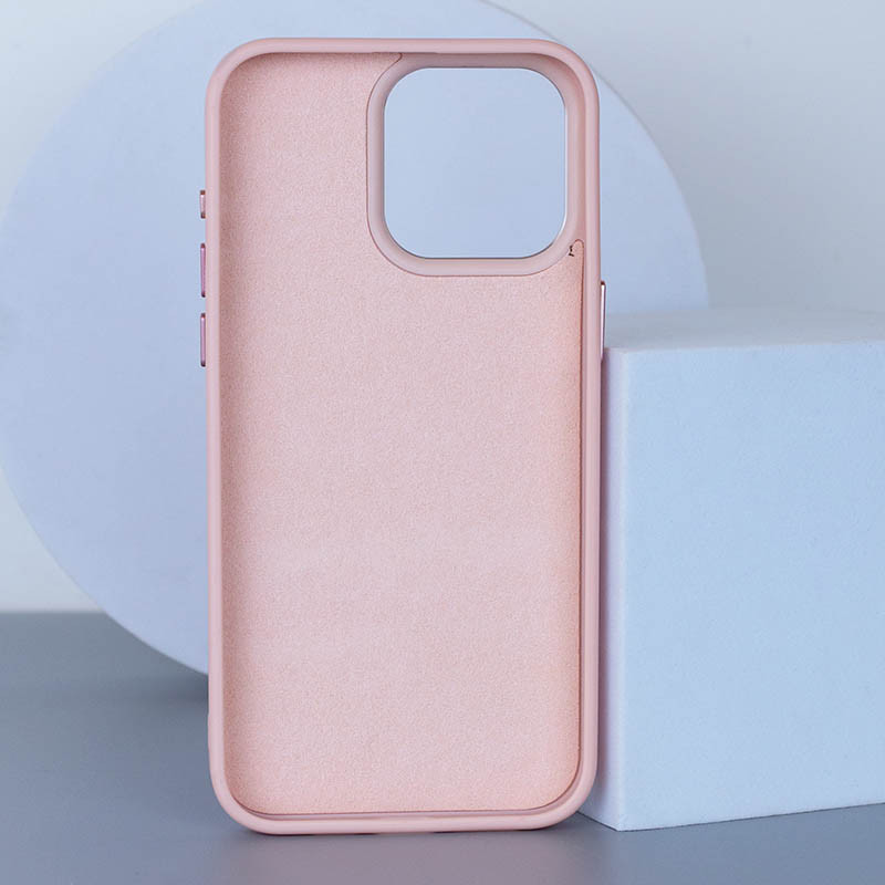 Кожаный чехол Bonbon Leather Metal Style with MagSafe для Apple iPhone 15 Pro (6.1")