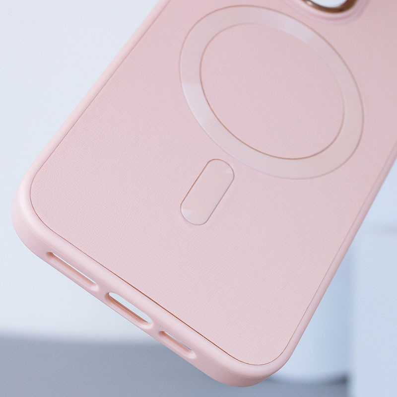 Кожаный чехол Bonbon Leather Metal Style with MagSafe для Apple iPhone 15 Pro (6.1")