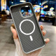 Чехол TPU+PC Carbon with MagSafe для Apple iPhone 14 Pro Max (6.7")