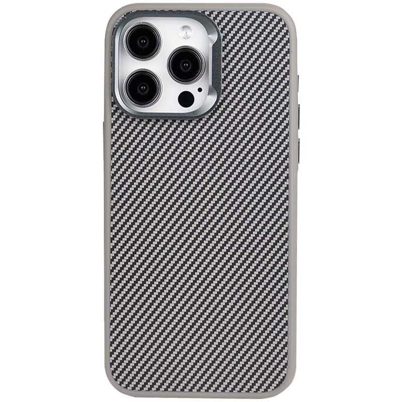Чехол TPU+PC Carbon with MagSafe для Apple iPhone 14 Pro Max (6.7")