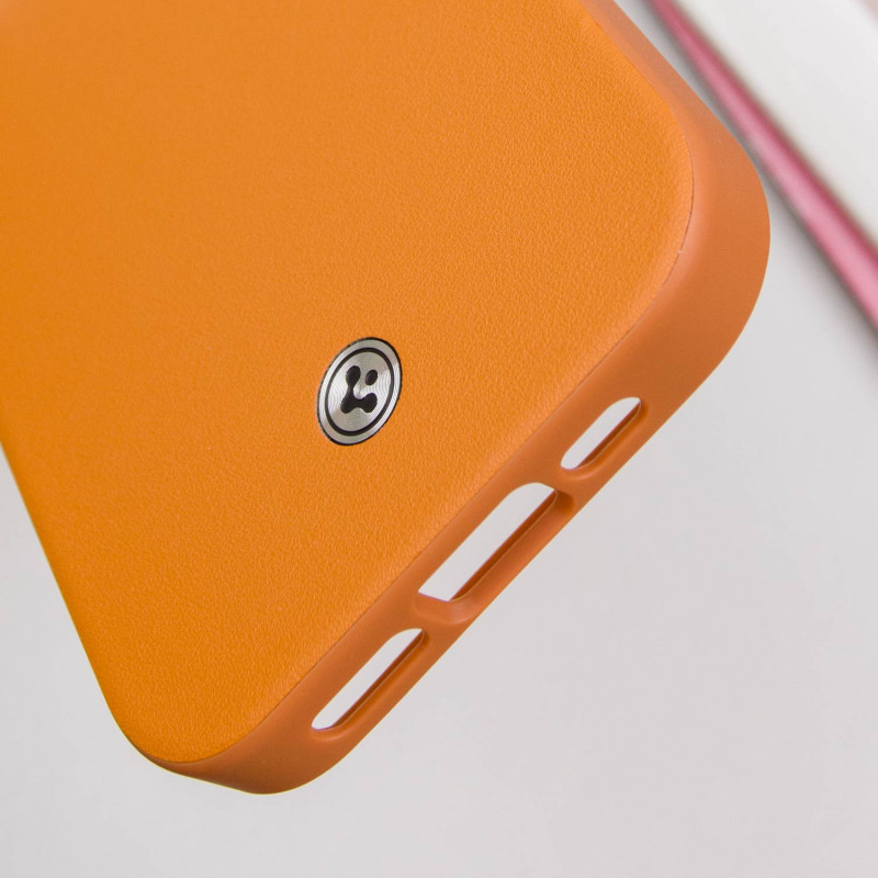Чехол PC+Leather SGP with MagSafe для Apple iPhone 16 (6.1")