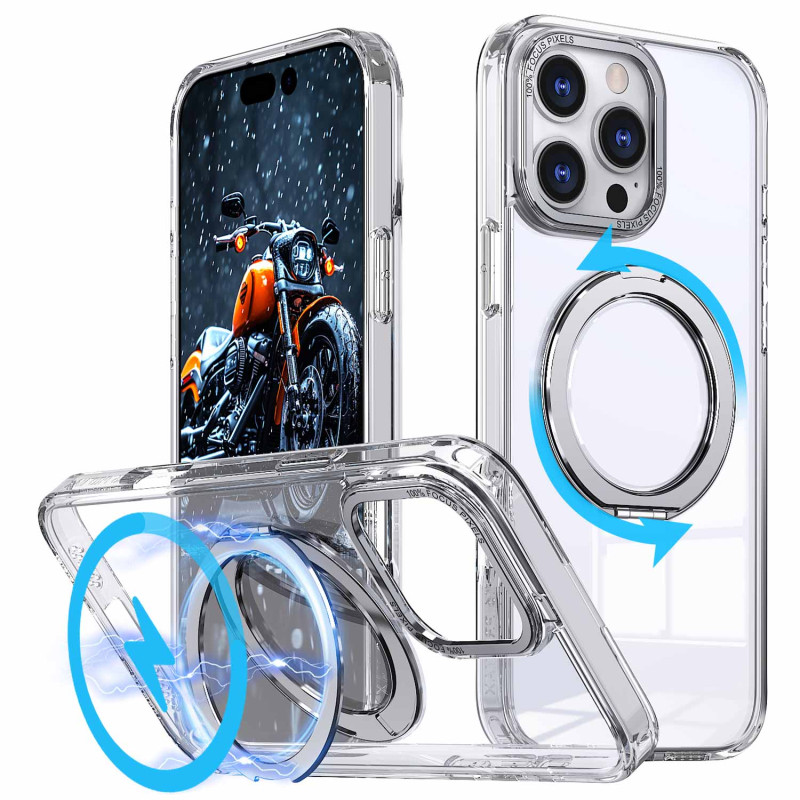 Чехол TPU+PC Empire with MagSafe and Ring для Apple iPhone 16 (6.1")