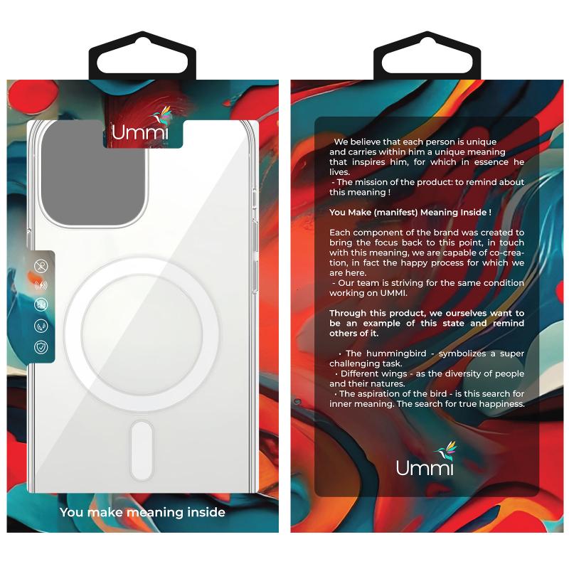 Чехол Ummi transparent with MagSafe для Apple iPhone 13 Pro Max (6.7")