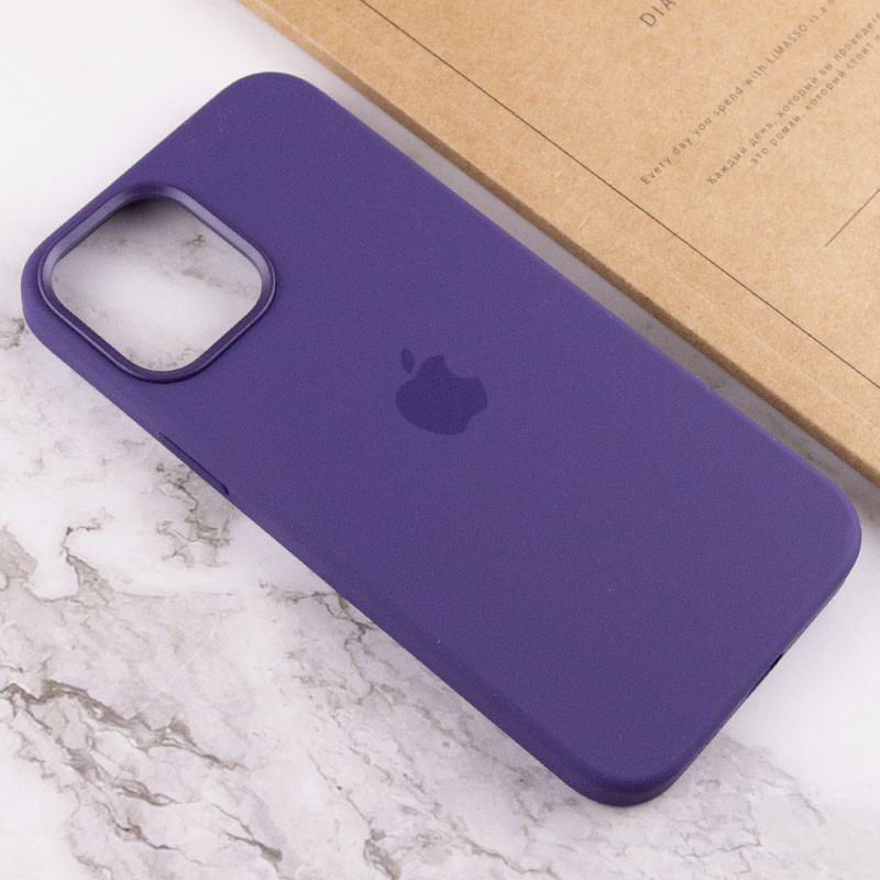 Чехол Silicone case (AAA) full with Magsafe and Animation для Apple iPhone 12 Pro Max (6.7")