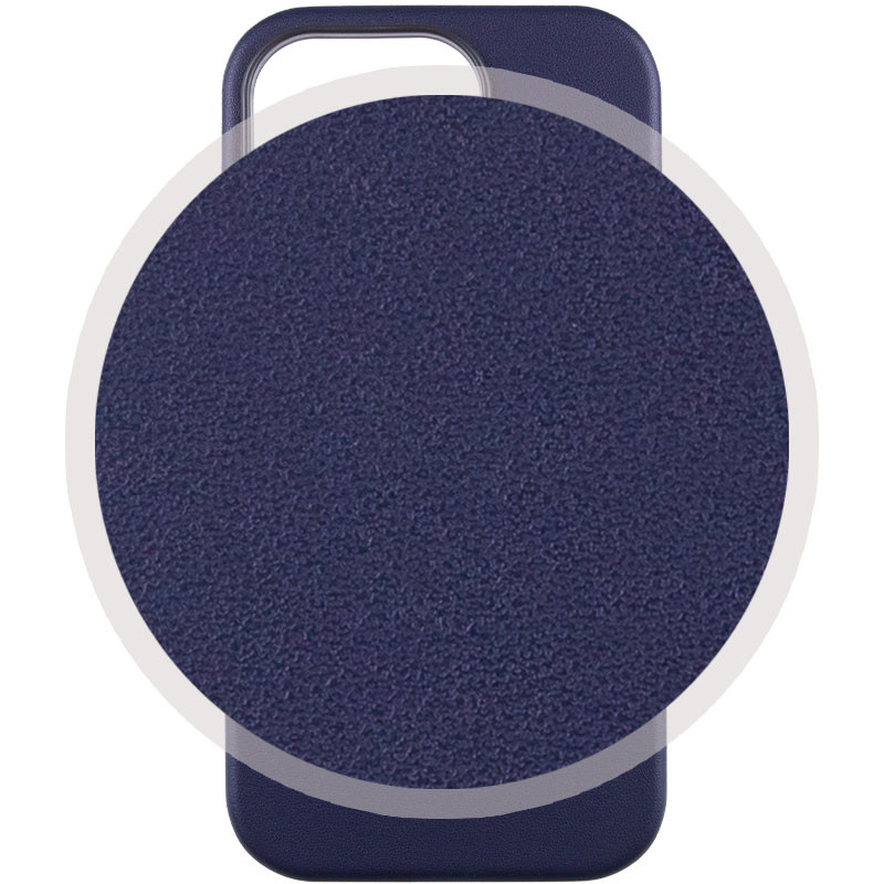 Кожаный чехол Leather Case (AAA) with MagSafe and Animation для Apple iPhone 14 (6.1")