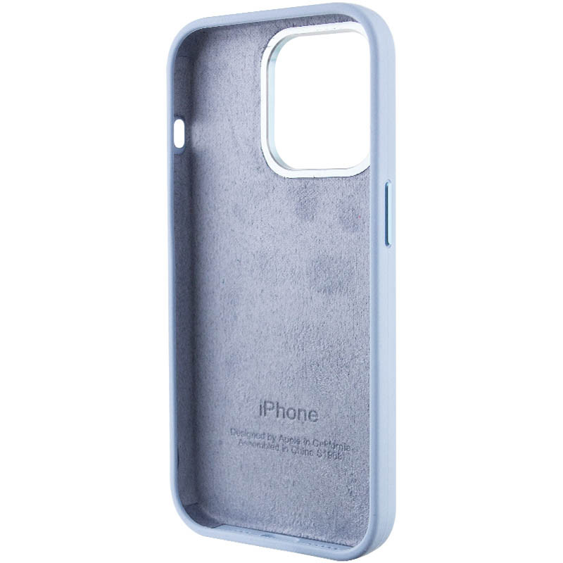 Чехол Silicone Case Metal Buttons (AA) для Apple iPhone 14 Pro Max (6.7")