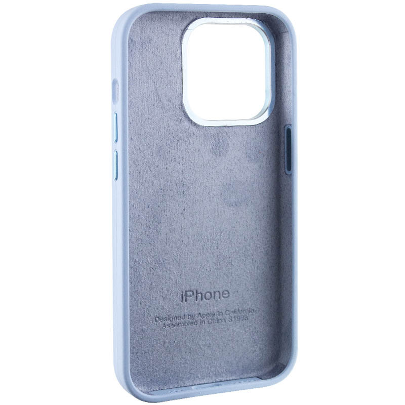 Чехол Silicone Case Metal Buttons (AA) для Apple iPhone 14 Pro Max (6.7")