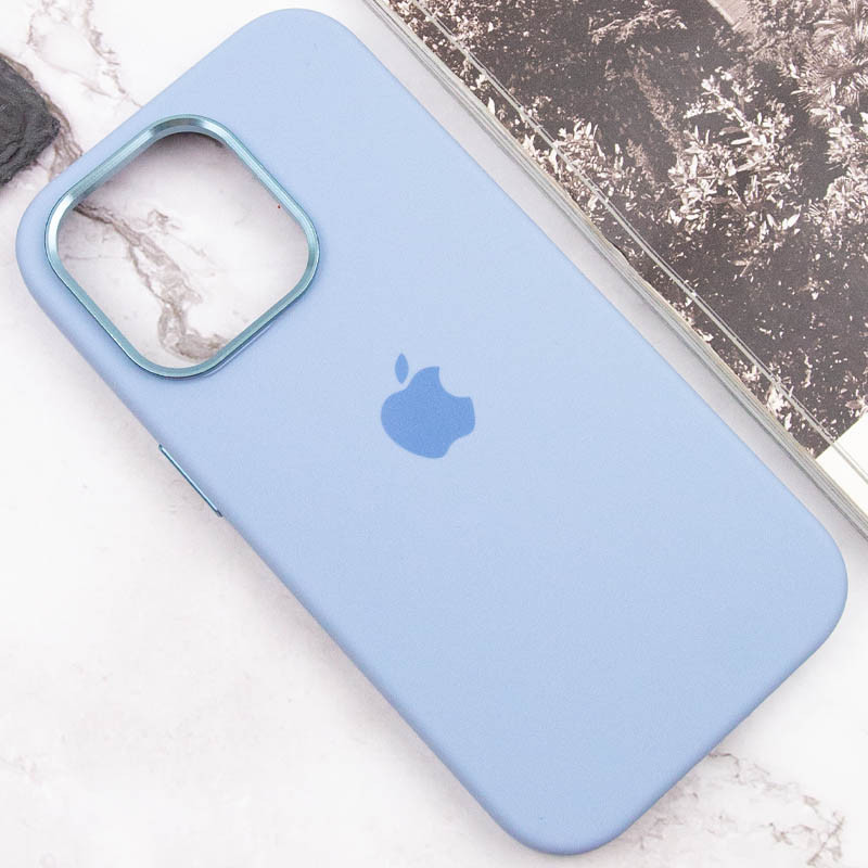 Чехол Silicone Case Metal Buttons (AA) для Apple iPhone 14 Pro Max (6.7")
