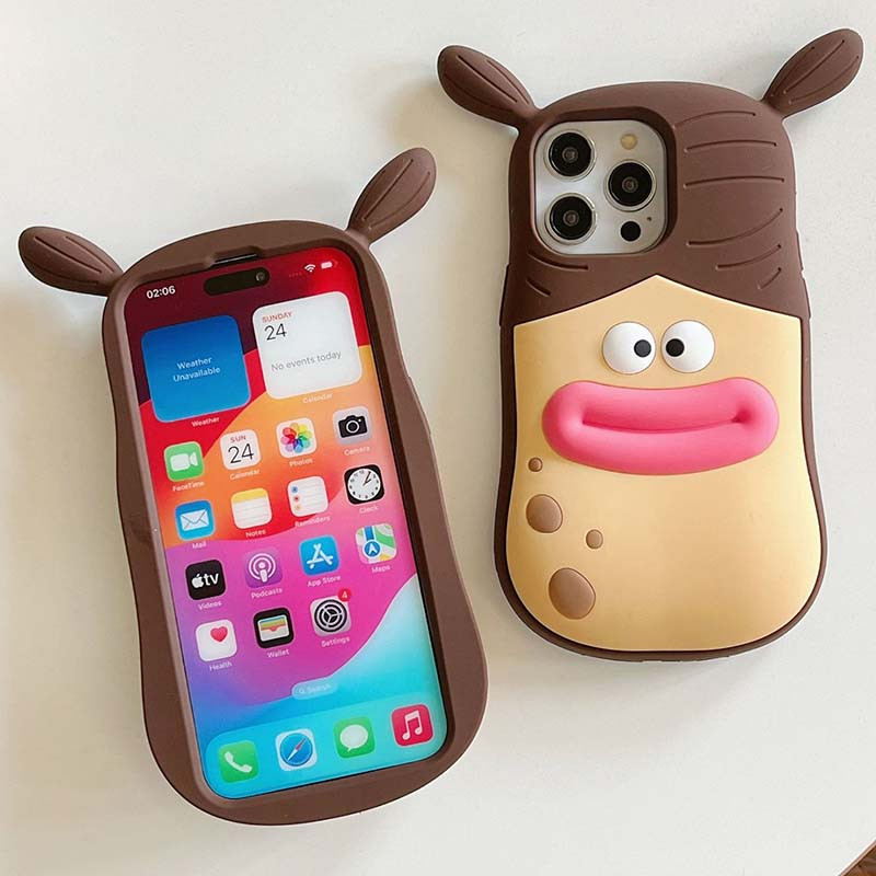 Силиконовый чехол Funny 3D для Apple iPhone 15 Pro (6.1")