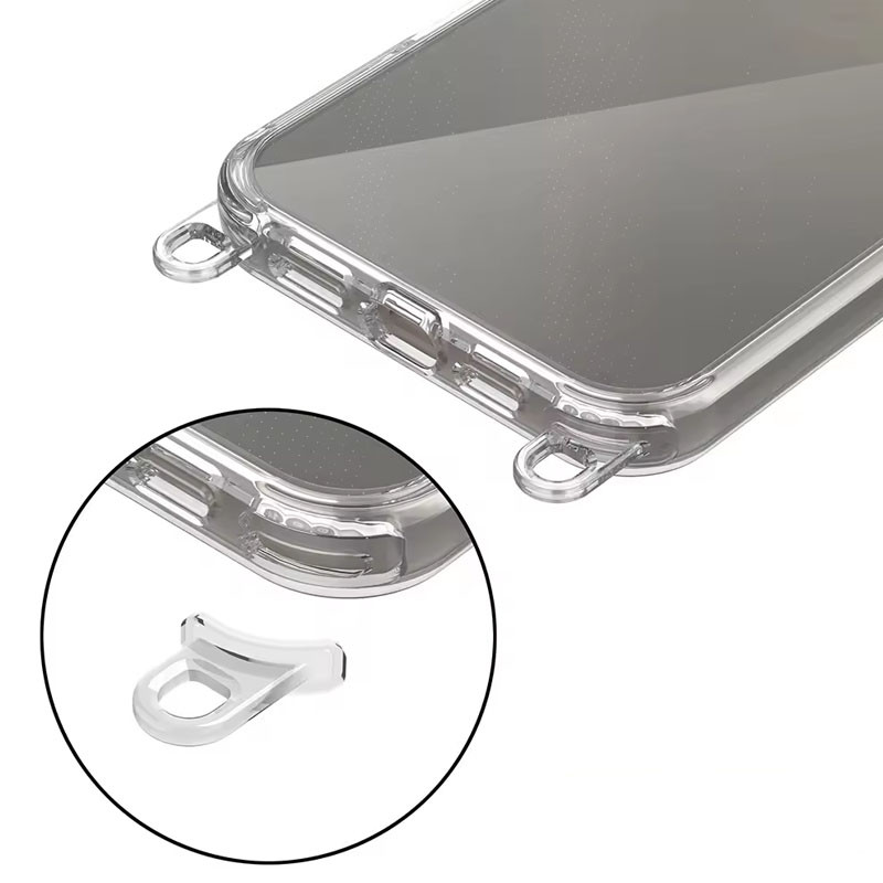 Чехол TPU Transparent with Straps для Apple iPhone 14 Pro (6.1")