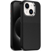 Чехол TPU+PC Carbon with MagSafe для Apple iPhone 15 (6.1")