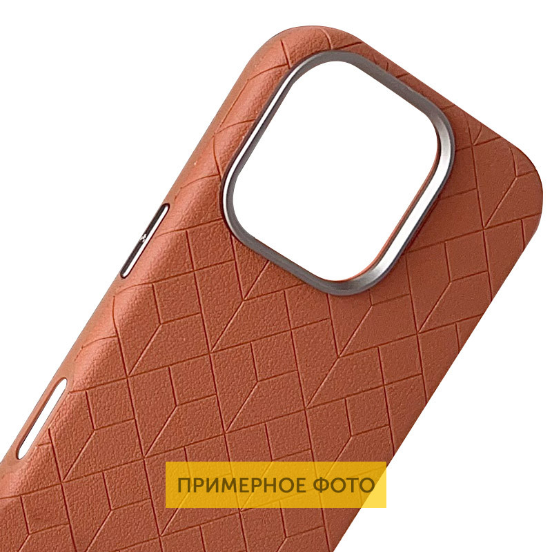 Кожаный чехол Carved with MagSafe для Apple iPhone 16 (6.1")