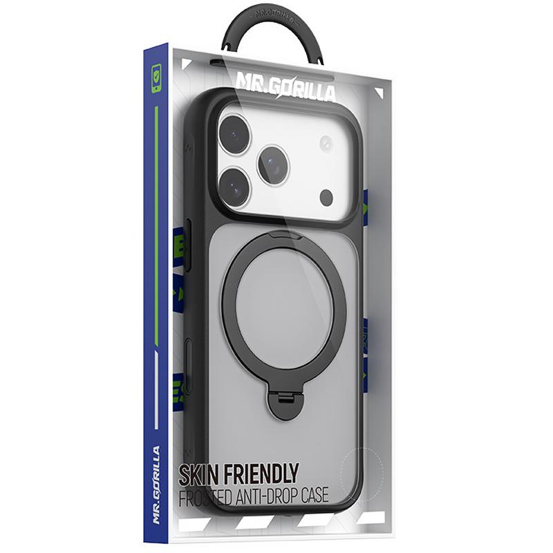 TPU+PC чехол Blueo Skin Friendly 360 Rotatable Stand with MagSafe для Apple iPhone 17 Pro (6.3")
